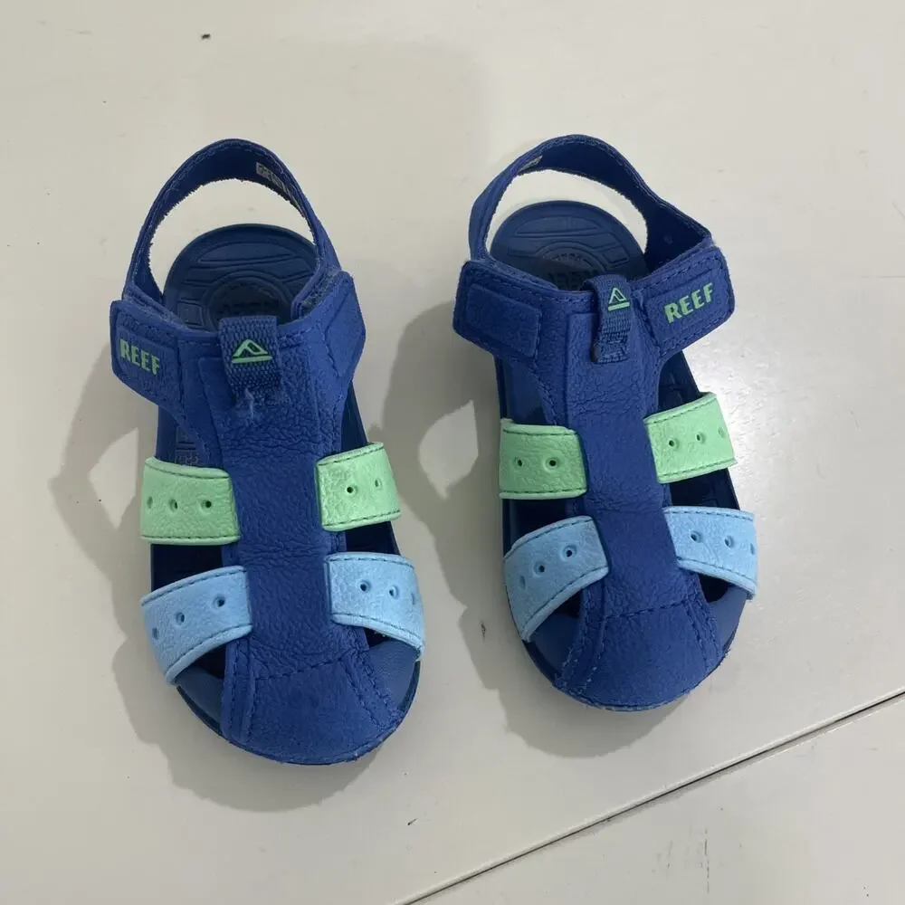 Reef Kids Little Kid Water Sandal Blue Size 8 Toddler Kid Beach Easy On